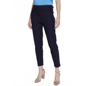 NEW PICADILLY ankle cuff pants in black